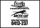 0413-237 Arctic Cat Duct Clutch In New Oem 886224674698