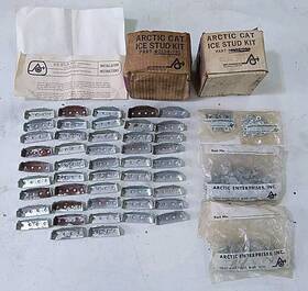 0134-781 Arctic Cat Vintage Snowmobile Ice Stud Kits Bolts Nuts Traction Bars