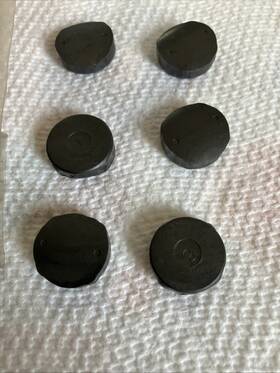 0136-224 Arctic Cat Spider Button Set 6 207838 Vintage Nos Comet Clutch
