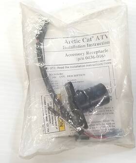 0436-435 Arctic Cat 0436-016 New Oem Atv 12v Accessory Outlet Kit Artic