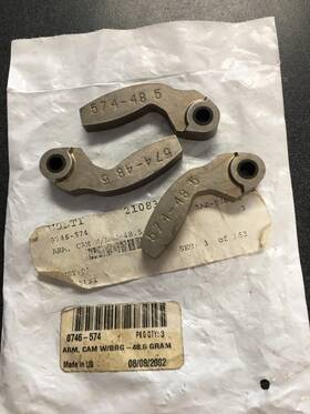 0746-574 Arctic Cat New Oem Clutch Weight Set Of 3 48.5 Gram Zr580