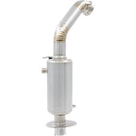 02-332-r Bikeman Performance Powder Lite Slip-on Muffler - Stainless Steel