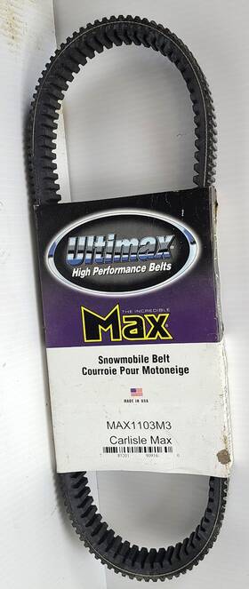 1103m3 Carlisle Ultimax Snomobile Drive Belt Max Ski-doo Moto-ski Tnt Bizzard Everest