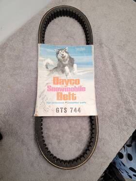 Gts-744 Dayco Vintage Snowmobile Drive Belt New Nos