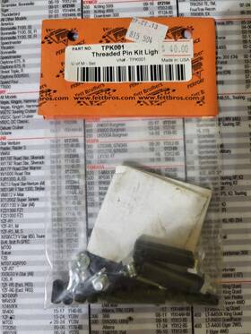 Tpk-001 Fett Brothers Skidoo Snowmobile Tra Clutch Pin Weight Kit Performance