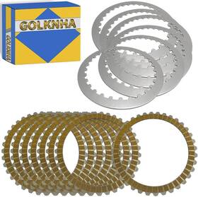 37913 Golknha 37911 Clutch Kit And Friction Plate Compatible With Sportster 883 1200 Tour Gold
