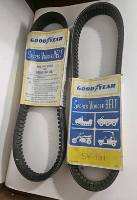 Sv-191 Goodyear 2x Drive Belt New Old Stock Snowmobile Oem Good Year Sports