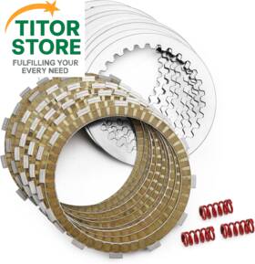 Tl-054 Kekykm M8 Friction Steel Plate Clutch Kit - For Harley Touring Softail Model