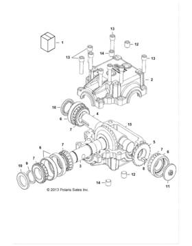 3120295 Polaris Housing Gearbox Genuine Oem Part Qty 1