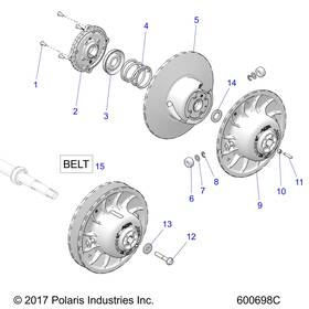 3236114 Polaris Stationary Boss Assembly Genuine Oem Part Qty 1 3236114 Polaris Stationary Boss Assembly Genuine Oem Part Qty 1