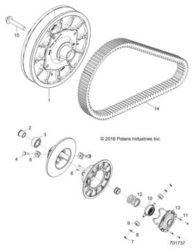 5140135 Polaris Clutch Spider 25t Genuine Oem Part Qty 1