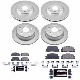 Cpk1142-23 Powerstop Z23 Daily Driver Premium Carbon-fiber Ceramic Brake Pad And Fully Coated Rotor K