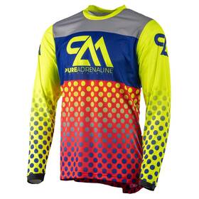 Pureadrenaline 726202101679 Pure Adrenaline Mens Thrill 2.0 Series Mx Jersey Yellow/red/blue - Small