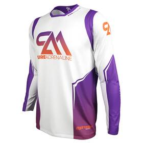 Pureadrenaline 726202102279 Pure Adrenaline Mens Hydraulic Series Mx Jersey White/orange - Medium