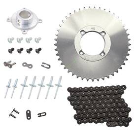 Spi 03512-03511-03513-45 Quick Change Drive Hub Chain And 45t Sprocket Kit For Polaris 120 2000-2013