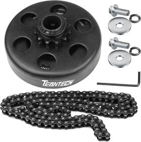 Fba-0143 Teantech Go Kart Clutch 3/4 Inch Bore 10t With #40 41 And 40 420 Chain