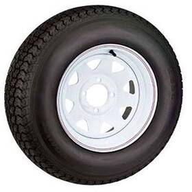 42116 Ultimax 530x12 C Tire And Wheel 4 Hole Painted White Spoked
