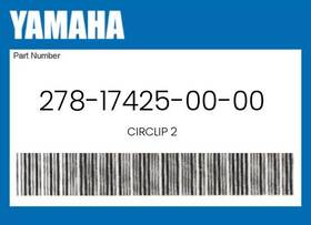 278-17425-00-00 Yamaha Genuine Circlip 2 - 278-17425-00-00 Yamaha Genuine Circlip 2 -