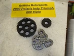 2000 Polaris Indy Triumph 600 Triple Drive Chain Gears Sprocket Set 21T 39T Xlt. Fixed Price $69.00.