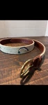 Designer Belts Unlimited: Vintage Needlepoint W/saltwater Fish: Size 38. Fixed Price $50.00.