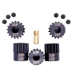 Makerdoit 32P 5MM Pinion Gear Set 13T 14T 15T 16T 17T With Hex Small, Black. Fixed Price $25.69.