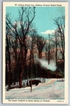 Vermont Maple Sugar, Ox Team Snow, Orchard Early Spring Postcard. Fixed Price $5.99.