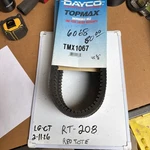 Dayco Snowmobile Drive Belt TMX1067, Nos. Fixed Price $31.50.