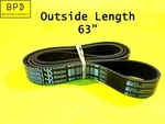 Genuine John Deere Tier 2 6068 6.8L Diesel 63" Serpentine Belt Oem R544384. Fixed Price $75.99.