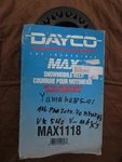 Dayco Belt MAX1118. Fixed Price $40.00.
