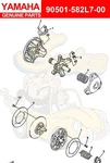 Yamaha Spring, Compression 90501-582L7-00 Oem New. Fixed Price $34.34.