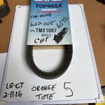 Dayco Snowmobile Drive Belt TMX1067, Nos. Fixed Price $31.50.