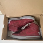 Nike Big High Team Red Stealth Top Lace Upleather 477103-660 US10.5. Fixed Price $110.00.