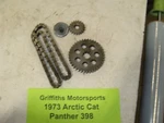 73 Arctic Cat Panther 400 T1B 398 Cheetah Drive Chain Gear 0107-099 100 Sprocket. Fixed Price $58.00.