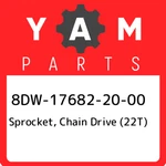 8DW-17682-20-00 Yamaha Sprocket, Chain Drive (22T) 8DW176822000, New Genuine Oem. Fixed Price $87.28.