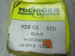 Michigan 928CS Camshaft Bearing Set 1964-1970 Chevrolet Gmc 194 230 250 I6 Nos. Fixed Price $43.95.