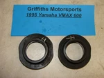 1995 Yamaha Vmax 600 8CA Intake Rubber Carb Boots Clamps. Fixed Price $38.00.