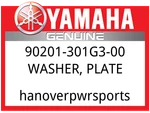 Yamaha Oem Part 90201-301G3-00 Washer, Plate. Fixed Price $11.49.