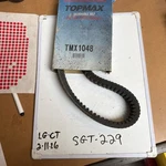 Dayco Snowmobile Drive Belt Part Number TMX1048, Nos, Oem. Fixed Price $27.00.