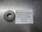 2016 Arctic Cat 500 Xf 8000 Crosstrek Es Sprocket 22T 13W. Fixed Price $25.00.