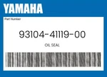 Yamaha Genuine Oil Seal 93104-41119-00. Fixed Price $16.38.