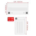 Agm Battery For Polaris Classic 700 Touring 2001 2002 2003 2004 2005 2006. Fixed Price $79.49.