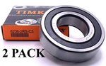 New (2PACK)TIMKEN 6206 2RS C3 Deep Groove Ball Bearing, Rubber Sealed 30X62X16MM. Fixed Price $23.50.