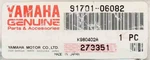 Genuine Yamaha Clevis Pin Part Number 91701-06082-00. Fixed Price $12.99.
