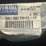 Nos Yamaha Oem Drive Belt Clip SAC-DBLT3-CL-IP A55. Fixed Price $11.00.