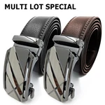Genuine Leather Mens Ratchet Belts For Man Adjustable Automatic Buckle. Fixed Price $19.99.