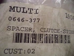 Arctic Cat Oem New Clutch Spacer 0646-377 #2919. Fixed Price $28.99.