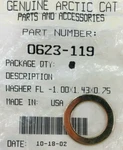 Arctic Cat 0623-119 Snowmobile Shim 1.00X1.43X.0.75 Genuine Oem Part. Fixed Price $9.99.