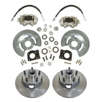 1967 Mercury Comet Front Disc Kit, Zinc Plated Calipers, Timken Bearings. Fixed Price $525.00.