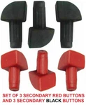3 Black Rear Red Front Secondary Driven Clutch Shoe Ski Doo Snowmobile 99-12. Fixed Price $36.88.