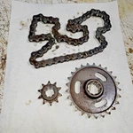 Ski Doo Elan Single Cylinder Chaincase Sprockets And 10-25. Fixed Price $59.95.
